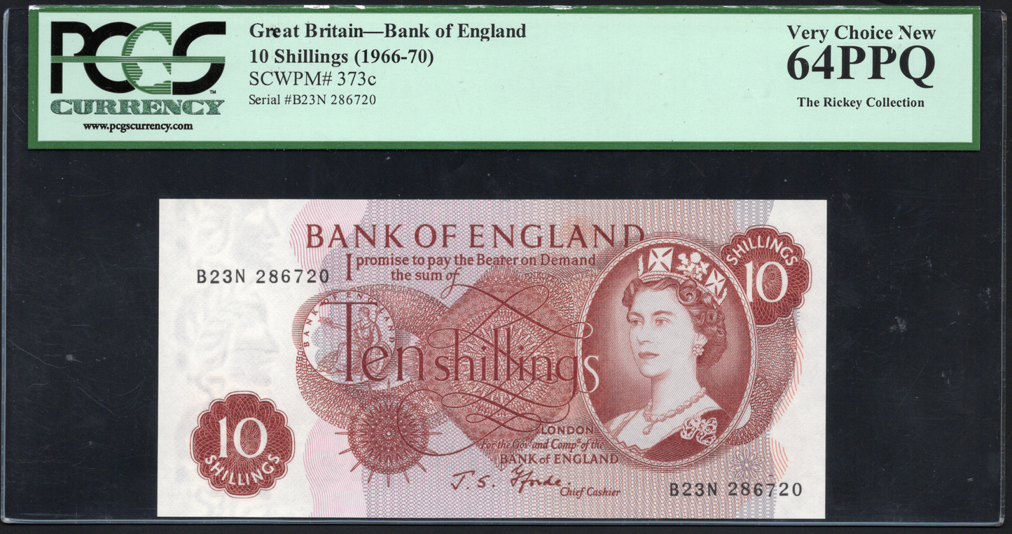 Great Britain P# 373c 1966 Bank of England 10 Shillings