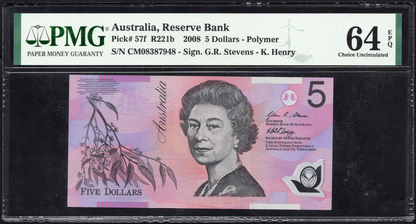 Australia P# 57f 2008 Reserve Bank $5