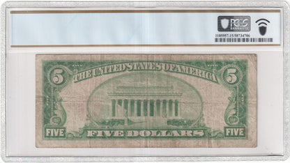 FR 1850-G 1929 $5 Federal Reserve Bank Note Chicago